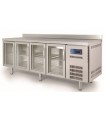 BAJOMOSTRADOR REFRIGERADO GASTRONORM S-LINE 4 PUERTAS DE CRISTAL